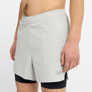 WRKShort - Light Grey – on model