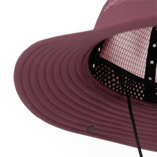TRLBucket - Comp - One Hundred SL - Dark Wine Red – under brim