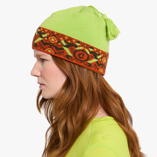 CXBeanie - Lime – on model