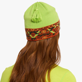 CXBeanie - Lime – on model