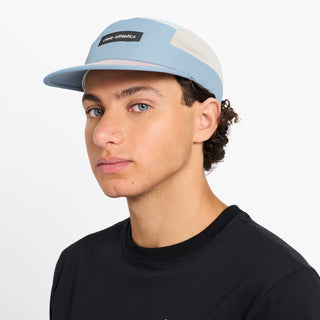 GOCap - Field - Iconic Bar - Chambray/Rainy Day – on model