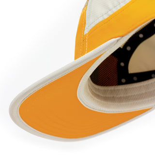 GOCap - Field - Iconic Bar - Clementine/Sand – under brim