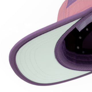 GOCap - Field - Iconic Bar - Deco Rose / Light Grape – under brim