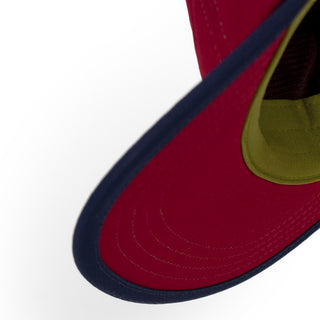 GOCap - Field - Iconic Bar - Crimson Red/Terrain – under brim