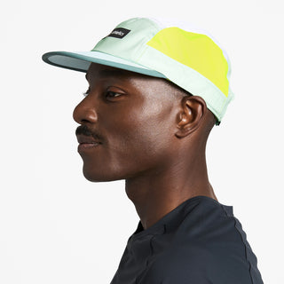 GOCap - Field - Iconic Bar - Dusty Turquoise/White – on model