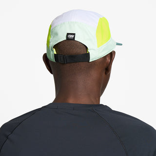 GOCap - Field - Iconic Bar - Dusty Turquoise/White – on model