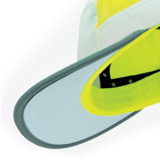 GOCap - Field - Iconic Bar - Dusty Turquoise/White – under brim