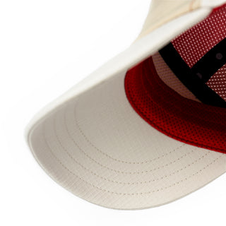 FSTCap SC - Field - Iconic SL - Safari / Red – under brim