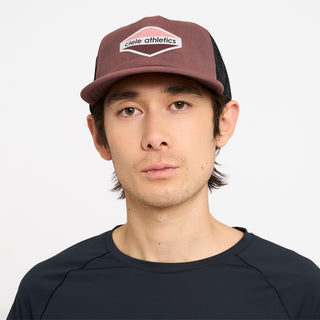TRLCap SC - Field - Up Down - Dark Wine Red – on model