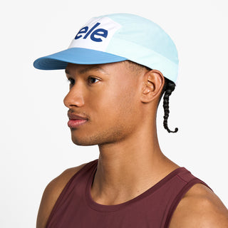 GOCap - Comp - Century - White / Sky Blue – on model