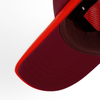 FSTCap SC - Comp - Iconic VC - Crimson Red/Clay – under brim