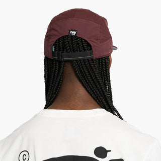 GOCap - Comp - Bars - Dark Wine Red – on model