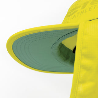 GOCap PYN - Comp - Onehundred - Lucifer Yellow – under brim