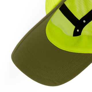 GOCap SC - Comp - C Cube - Lime Green – under brim