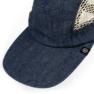 GOCap - Long Brim - Denim - LE - Indigo – detail