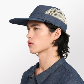 GOCap - Long Brim - Denim - LE - Indigo – on model