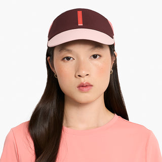FSTVisor SC - Comp - Iconic VC - Dark Wine Red/Blossom – on model