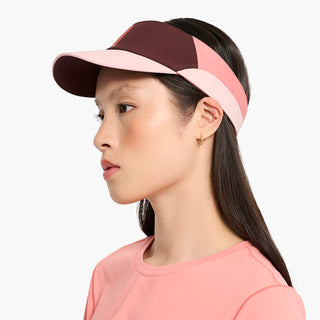 FSTVisor SC - Comp - Iconic VC - Dark Wine Red/Blossom – on model