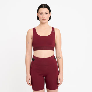 QCKBra - Crimson Red – on model