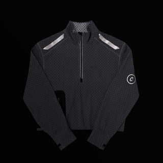 VLVHalfzip – reflective detail on black